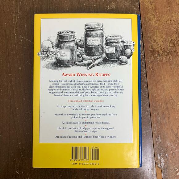 1993 VINTAGE America's Best State Fair Recipes Recipe‎ Book Cooking Canning Tips - Picture 2 of 11